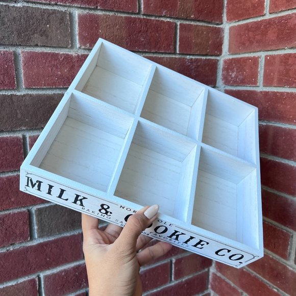 Target Holiday Bullseye Playground Crate Tray Natural White Ct